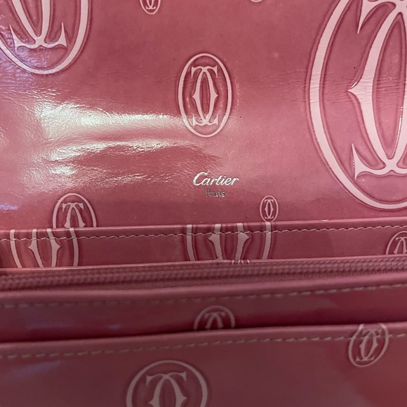 Cartier Pink Patent Leather Happy Birthday Wallet - Picture 3 of 6